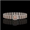 Image 1 : 27.48 ctw Morganite & Diamond Bracelet 14K White Gold - REF-402K9Y