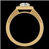 Image 1 : 1.1 ctw VS/SI Diamond Art Deco Ring 18k Yellow Gold - REF-227M3G