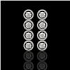 Image 1 : 5.36 ctw Diamond Micro Pave Earrings 18K White Gold - REF-631F6M