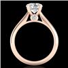 Image 2 : 1.6 ctw VS/SI Diamond Art Deco Ring 18k Rose Gold - REF-454W3H
