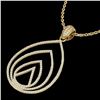 Image 1 : 1.25 ctw Micro Pave VS/SI Diamond Designer Necklace 18k Yellow Gold - REF-119N8F