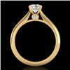 Image 3 : 0.83 ctw VS/SI Diamond Solitaire Art Deco Ring 18k Yellow Gold - REF-116N6F