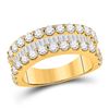 Baguette Diamond Anniversary Ring 2-5/8 Cttw 14KT Yellow Gold