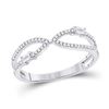 Baguette Diamond Fashion Ring 1/6 Cttw 14KT White Gold