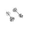 Genuine 0.16 ctw Diamond Anniversary Earrings 14KT White Gold - REF-54T5A