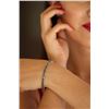 Natural 11.85 ctw Black Diamond Eternity Tennis Bracelet 14K White Gold - REF-279K4W