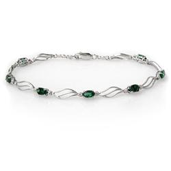 BRACELET 2.02ctw ACA CERTIFIED DIAMOND & EMERALD