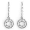 Image 1 : DANGLING EARRINGS 1.0ctw ACA CERTIFIED DIAMOND 14K GOLD