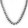 Image 1 : NECKLACE 39.0ct CERTIFIED DIAMOND & SAPPHIRE 14K 58 GRM