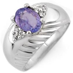 FAMOUS 1.15ct ACA CERTIFIED DIAMOND & TANZANITE RING