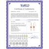 Image 2 : Genuine 9.01 ctw Citrine, Pearl & Diamond Earrings 14KT Rose Gold - REF-44H3X