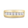 Image 2 : Round Diamond Wedding Band Ring 7/8 Cttw 14KT Yellow Gold