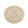Image 2 : Round Diamond Circle Cluster Ring 2-1/2 Cttw 14KT Yellow Gold