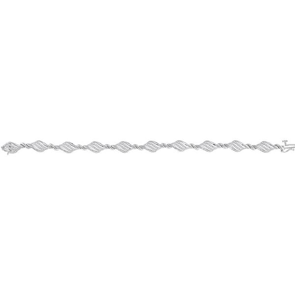 Round Diamond Fashion Bracelet 1/2 Cttw 10KT White Gold