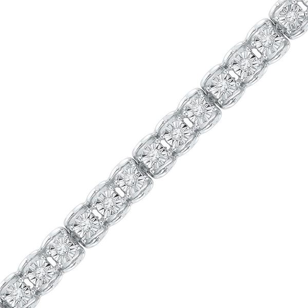 Round Diamond Tennis Bracelet 1/2 Cttw 10KT White Gold