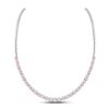 Image 2 : Round Diamond Graduated Cocktail Necklace 4-3/4 Cttw 14KT Two-tone Gold