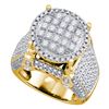 Image 1 : Round Diamond Fashion Ring 1-3/4 Cttw 10KT Yellow Gold