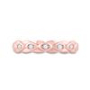 Image 2 : Round Diamond Band Ring 1/10 Cttw 10KT Rose Gold