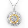 Image 1 : BRIDAL 1.25ctw ACA CERTIFIED DIAMOND NECKLACE 14KT GOLD