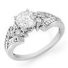 Image 1 : SOLITAIRE 1.42ctw ACA CERTIFIED DIAMOND BRIDAL RING