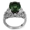 Image 1 : WORLD FAMOUS DESIGN 7.10ctw DIAMOND & GREEN TOURMALINE