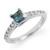 Image 1 : BRIDAL RING 0.75ctw ACA CERTIFIED WHITE & BLUE DIAMOND