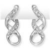 Image 1 : ACA CERTIFIED 0.33ctw DIAMOND LOOP EARRINGS WHITE GOLD