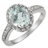 Image 1 : FINE 2.15ctw ACA CERTIFIED DIAMOND & AQUAMARINE RING