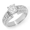 Image 1 : SOLITAIRE 1.26ctw ACA CERTIFIED DIAMOND RING 14KT GOLD