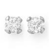 Image 1 : ACA CERTIFIED 1.0ctw DIAMOND STUD EARRINGS 14KT W GOLD