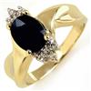 Image 1 : FINE 1.79ctw ACA CERTIFIED DIAMOND & BLUE SAPPHIRE RING