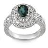 Image 1 : FINE 2.08ctw ACA CERTIFIED DIAMOND & BLUE SAPPHIRE RING