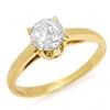 Image 1 : SOLITAIRE 0.80ctw ACA CERTIFIED DIAMOND RING 14KT GOLD