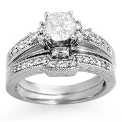 SOLITAIRE 1.30ctw ACA CERTIFIED DIAMOND RING W/ GUARD