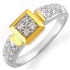 Image 1 : BRIDAL 0.38ctw ACA CERTIFIED DIAMOND RING TWO-TONE GOLD