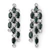 Image 1 : EARRINGS 6.33ctw CERTIFIED DIAMOND & BLUE SAPPHIRE