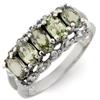 Image 1 : RING 1.80ctw ACA CERTIFIED DIAMOND & GREEN SAPPHIRE