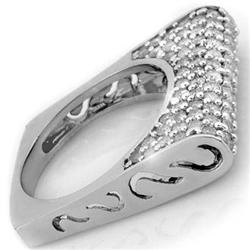 FASHION 2.25ctw ACA CERTIFIED DIAMOND RING WHITE GOLD