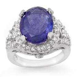 FAMOUS 8.15ct CERTIFIED DIAMOND TANZANITE 14K GOLD RING