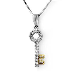 DESIGNER .25ctw ACA CERTIFIED DIAMOND NECKLACE 14K GOLD