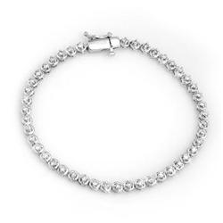 CERTIFIED 1.50ctw DIAMOND BRIDAL TENNIS BRACELET GOLD