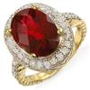 Image 1 : FINE 5.50ctw ACA CERTIFIED DIAMOND & RUBELLITE RING