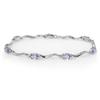 Image 1 : ACA CERTIFIED 4.02ctw DIAMOND & TANZANITE BRACELET