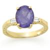 Image 1 : FINE 3.70ctw ACA CERTIFIED DIAMOND & TANZANITE RING