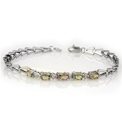 ACA CERTIFIED 2.0ctw GREEN SAPPHIRE BRACELET GOLD