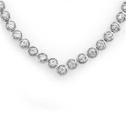 BRIDAL 4.0ctw ACA CERTIFIED DIAMOND NECKLACE WHITE GOLD