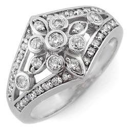 RIGHT-HAND 0.75ct ACA CERTIFIED DIAMOND RING WHITE GOLD