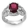 Image 1 : FINE 3.25ctw CERTIFIED DIAMOND & PINK TOURMALINE RING