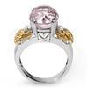 Image 1 : FINE 9.20ctw ACA CERTIFIED DIAMOND & PINK KUNZITE RING