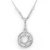 Image 1 : DIAMOND 0.75ctw ACA CERTIFIED CIRCLE NECKLACE 14KT GOLD